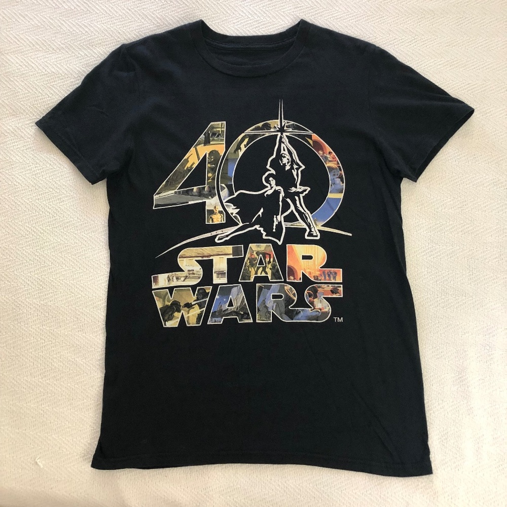 2017 Star Wars Celebration McQuarrie Collage Small S T-Shirt 40th Anniversary